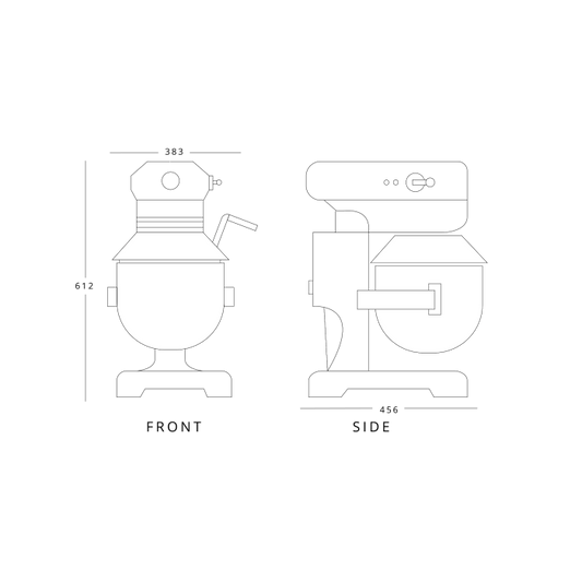 Blizzard Planetary Mixer (10L) 550W Silver