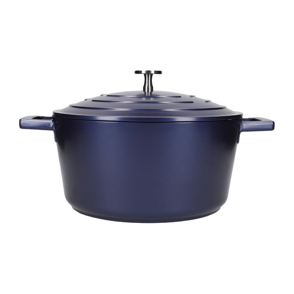Masterclass Casserole Dish Metallic Blue 8.9Ltr