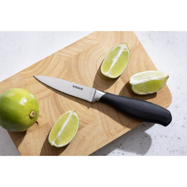 Vogue Soft Grip Paring Knife Black 8.5cm