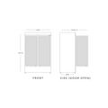 BLIZZARD Double Glass Door Merchandiser 900L