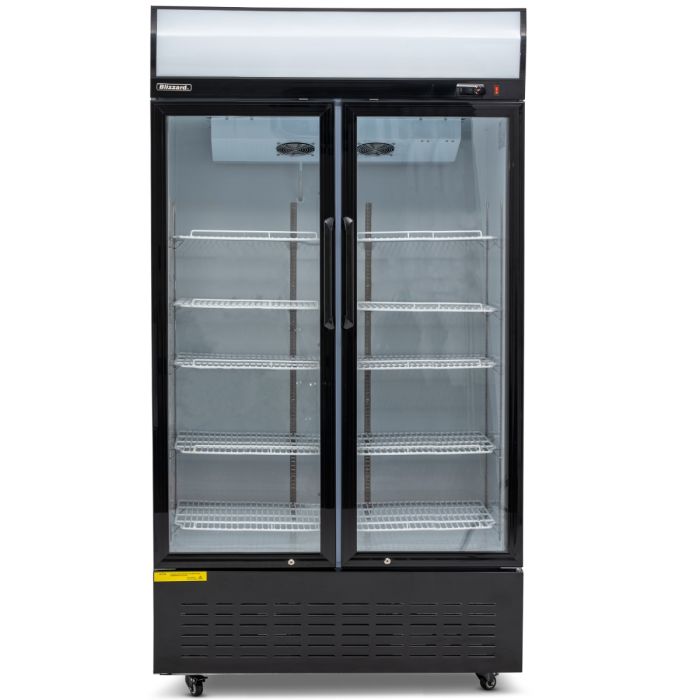 BLIZZARD Double Glass Door Merchandiser 900L