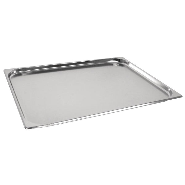 Vogue Stainless Steel 2/1 Gastronorm Tray 20mm