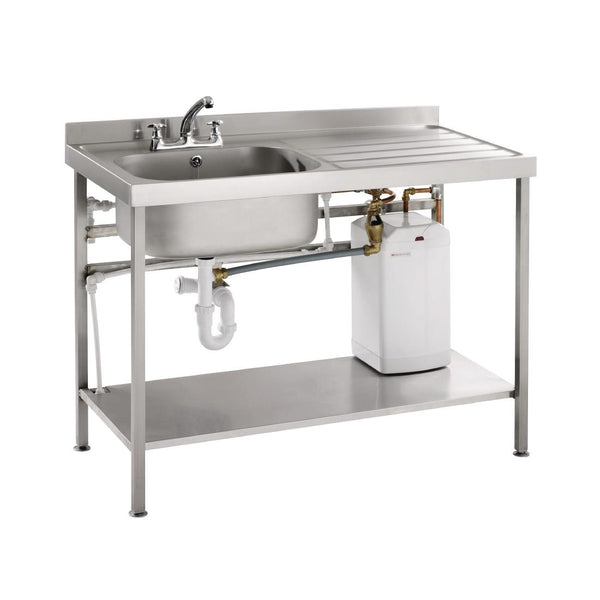 Parry Stainless Steel Fully Assembled Sink Right Hand Drainer 1200mm