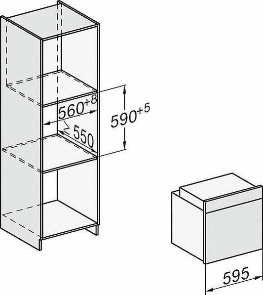Miele Electric Oven With Pyrolytic Cleaning (76 Litres)