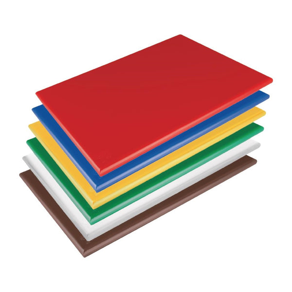 Hygiplas Low Density 6-Piece Chopping Board Set 600x450x20mm