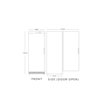 MONDIAL ELITE Single Door White Laminated refrigerator 380L