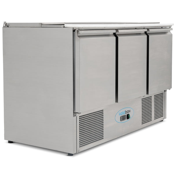 KOLDBOX Compact Triple Door Refrigerated Saladette