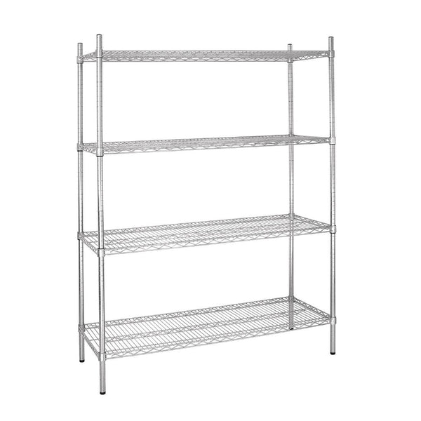Vogue 4 Tier Wire Shelving Kit 1525x460mm
