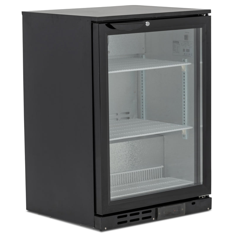 BLIZZARD Low Height Single Hinged Glass Door Bottle Cooler