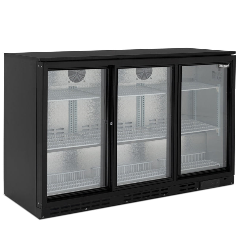 BLIZZARD Low Height Triple Sliding Door Bottle Cooler