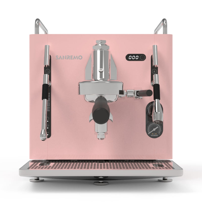 Sanremo Cube – Home Domestic Coffee Machine – Tank Fed Pink