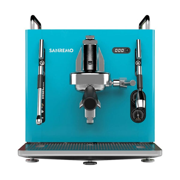 Sanremo Cube – Home Domestic Coffee Machine – Tank Fed Blue