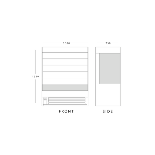 FROST-TECH Stainless Steel Multideck 1500mm Wide