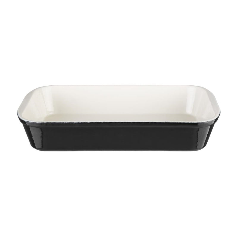 Vogue Cast Iron Roasting Dish Black 3Ltr