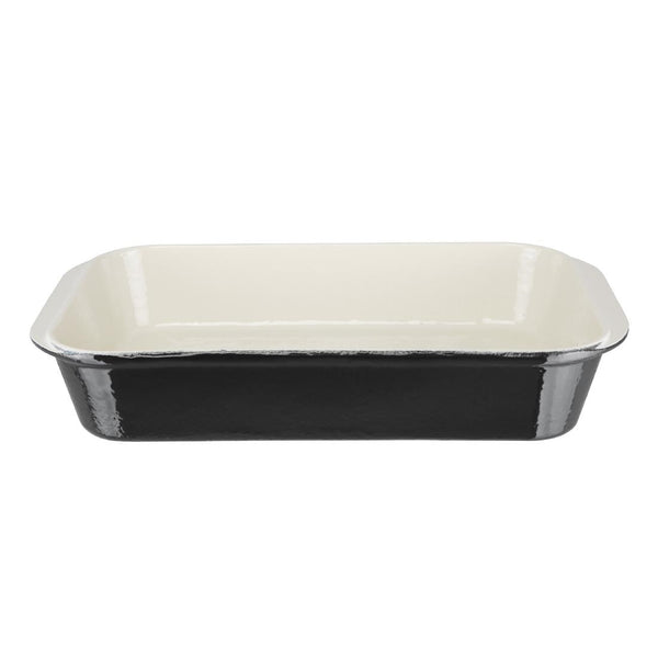 Vogue Cast Iron Roasting Dish Black 5Ltr