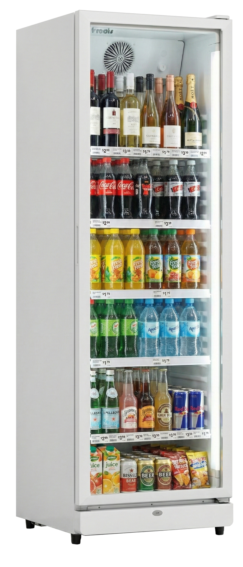 Prodis XD381-LE Single Door Upright Display Fridge