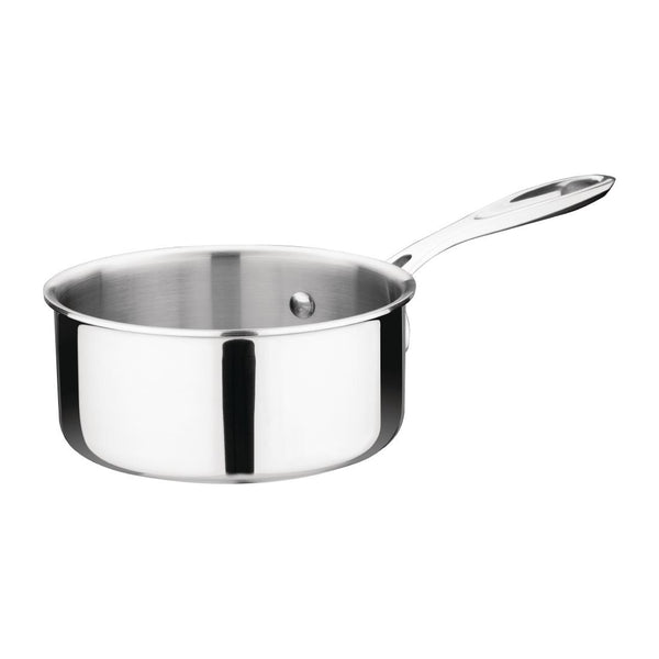 Vogue Stainless Steel and Aluminium Tri-Wall Saucepan 14cm
