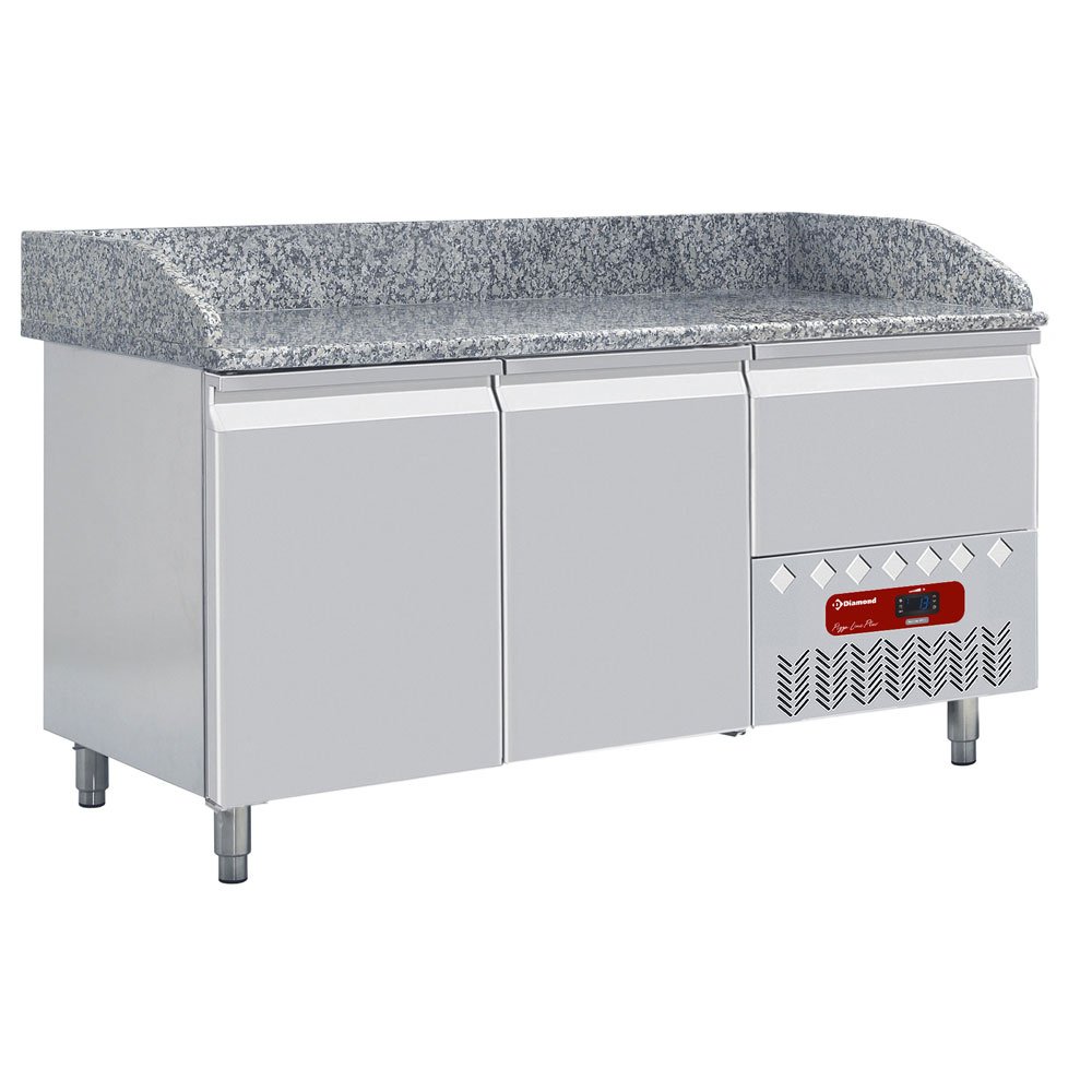 Diamond TP23/P9 2 Door Refrigerated Counter with Splashback