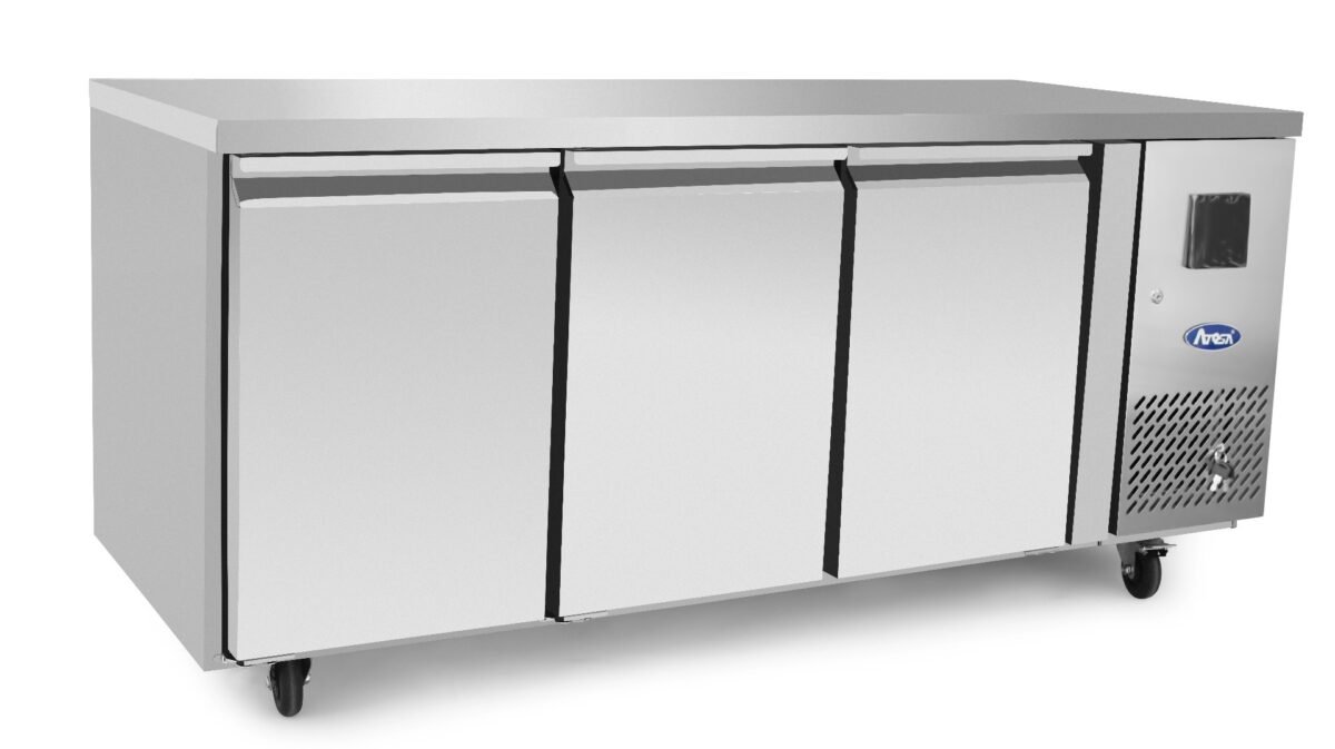 Atosa EPF3472HD 3 Door Preparation Counter Freezer, 420 Litres