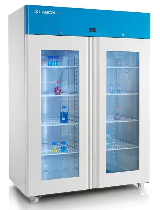 Labcold RAFG44043 Glass Double Door Advanced Laboratory Upright Fridge, 1300 Litres