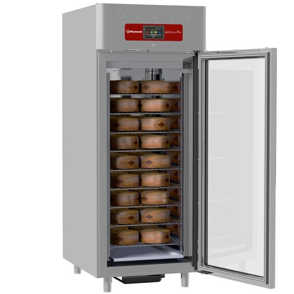 Diamond AL4S/FGF Glass Single Door Maturation Fermenting Aging Cabinet for Cheeses, 850 Litres