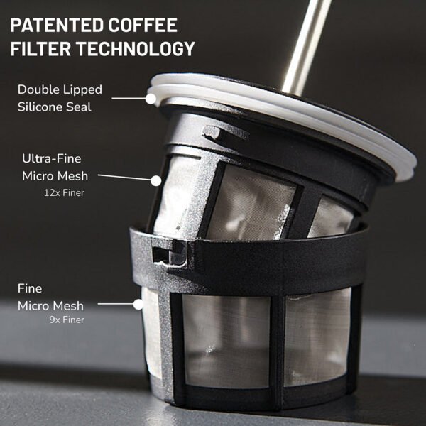 ESPRO P7 French Press Coffee Maker - Polished (18oz / 532ml) - view 4