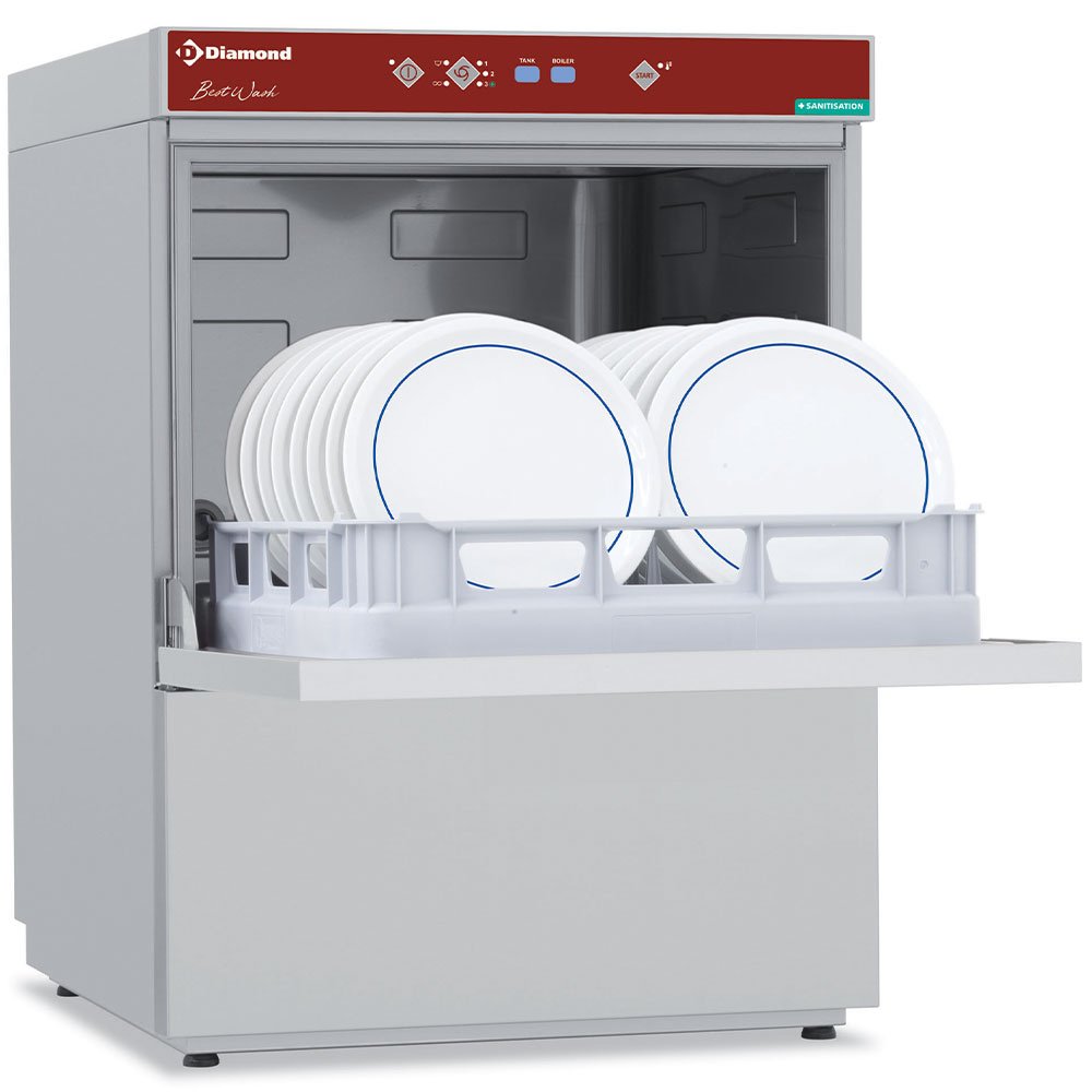 Diamond DFS7/6 500mm Basket Frontloading Dishwasher, 18 Plates