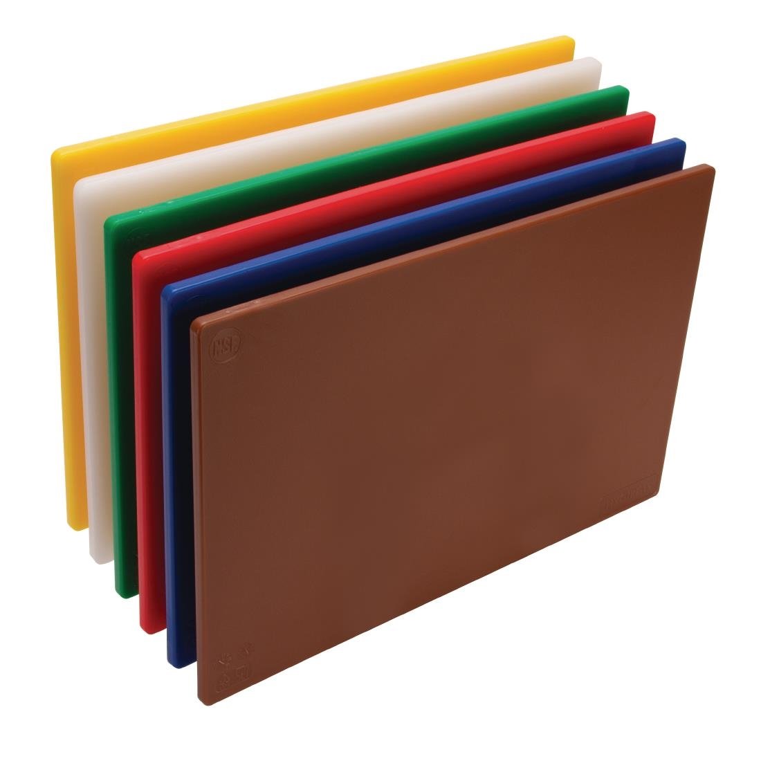 Hygiplas Low Density 6-Piece Chopping Board Set 450x300x10mm