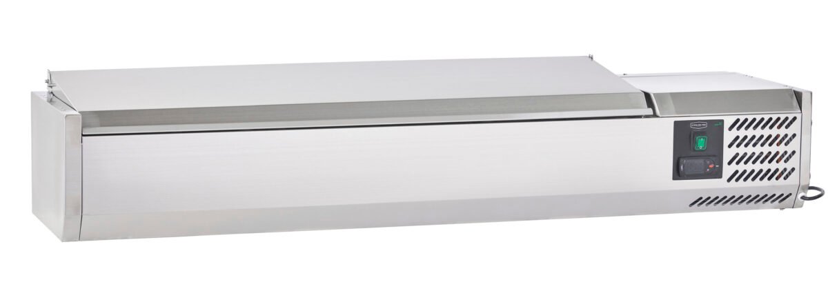 Sterling Pro Cobus SPT1400-330-SS Topping Well with Stainless Steel Lid, 6 x GN1/4