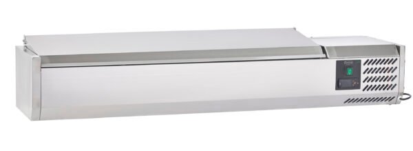 Sterling Pro Cobus SPT1400-330-SS Topping Well with Stainless Steel Lid, 6 x GN1/4