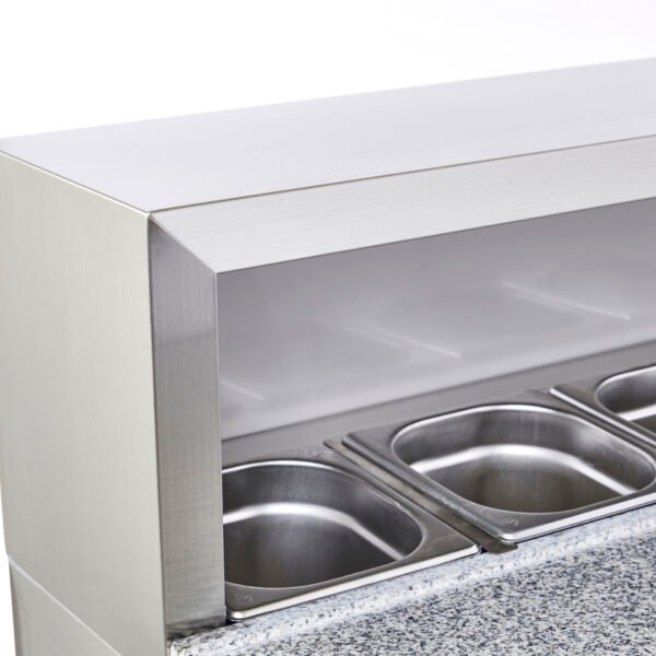 Sterling Pro Cobus SPU903PZ 3 Door Granite Top Pizza Counter, 8 x GN1/6, 402 Litres - view 2