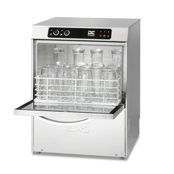 DC SG40 Standard Range 400mm Basket Frontloading Commercial Glasswasher, 16 Pint Capacity