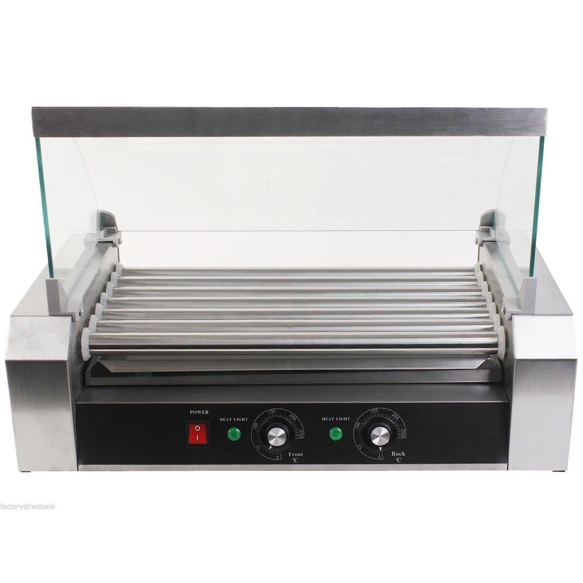 7 Roll Hot Dog Grill - Stainless Steel