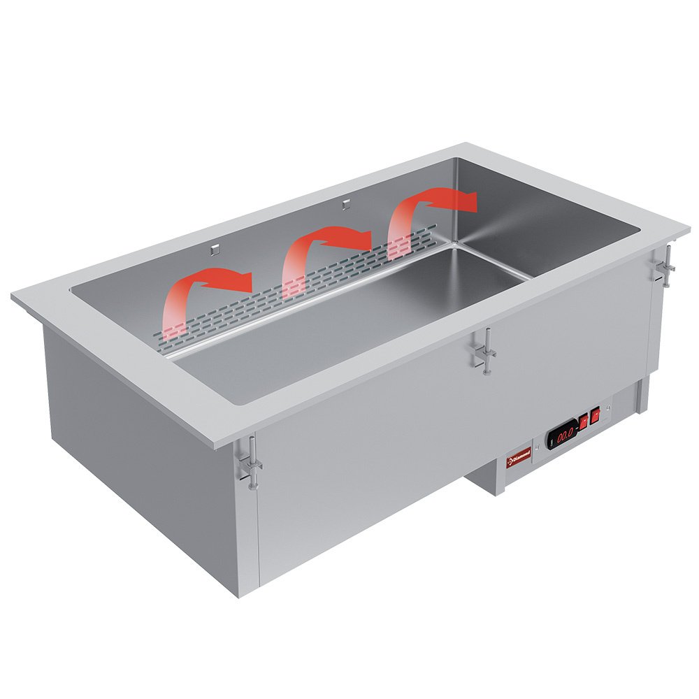Diamond IN/BX12-PSC Ventilated Element Bain Marie, 3 x 1/1 GN