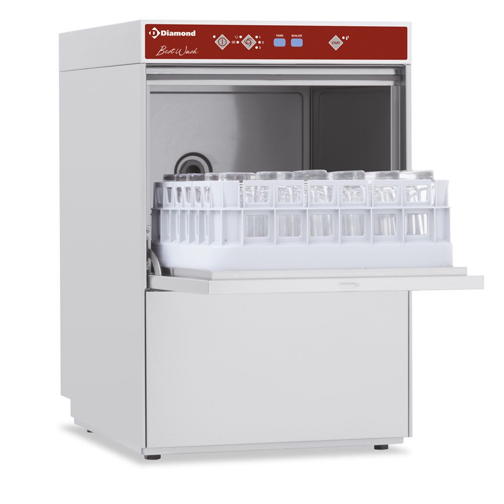 Diamond DBS5/6 400mm Basket Frontloading Glasswasher, 16 Pint Capacity