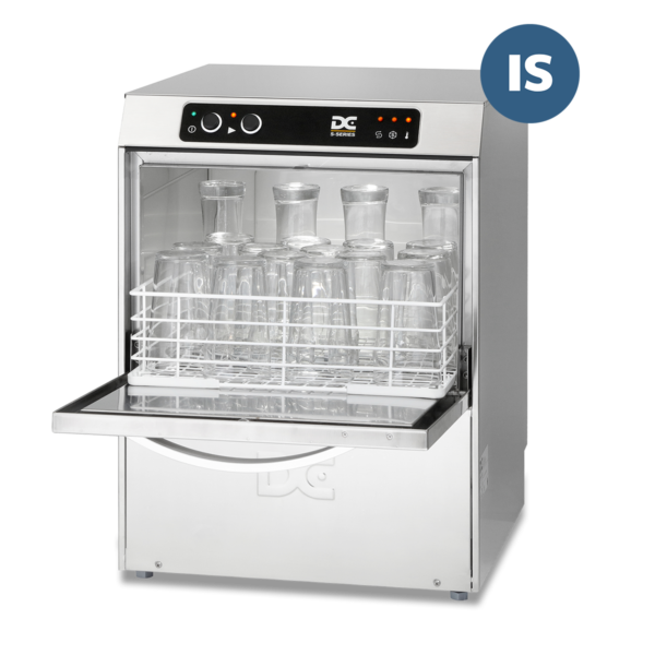 DC SG40IS Standard Range 400mm Basket Frontloading Commercial Glasswasher with Integral Water Softener, 18 Pint Capacity