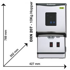 Scotsman DXN 207 Eco-X Cubelet Ice/Water Dispenser, 100kg/24hrs Output / 10kg Storage - view 2