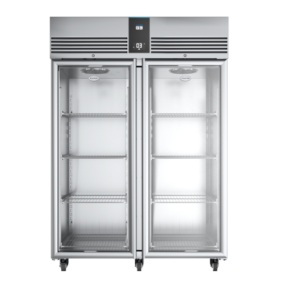Foster EP1440G/41-494 EcoPro G3 Glass Double Door Upright Refrigerated Cabinet, 1350 Litres