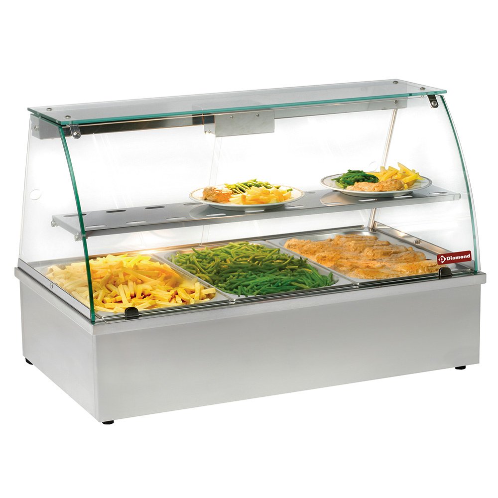 Diamond VBE-311 Counter-Top Heated Display Case, Bain-Marie