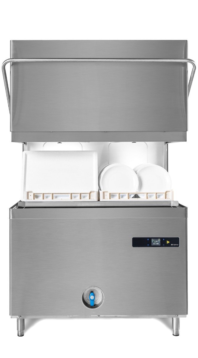 DC OD1425ACPD Optima Range 500mm Basket Passthrough Commercial Dishwasher with Break Tank, Chemical Pumps & Drain Pump, 18 Plates