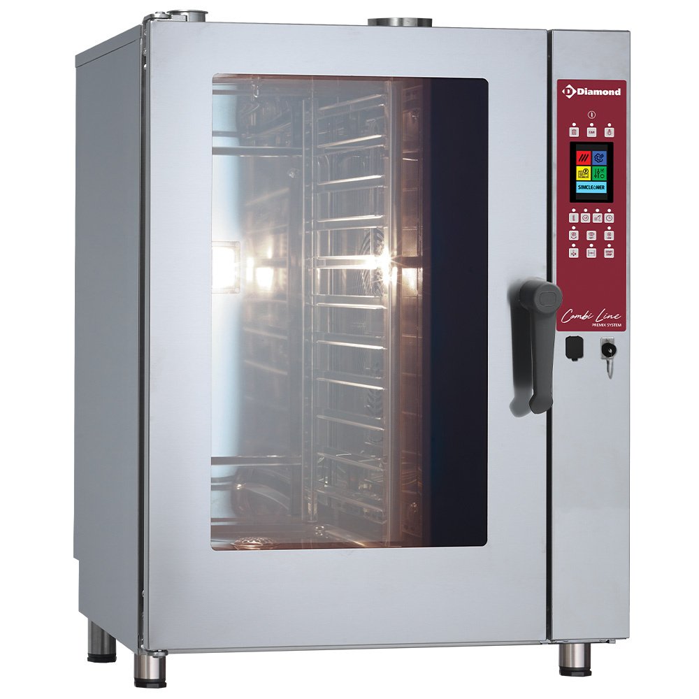 Diamond DGV-1111/PTS Touch Screen Gas Steam Convection Oven, 11 x 1/1 GN