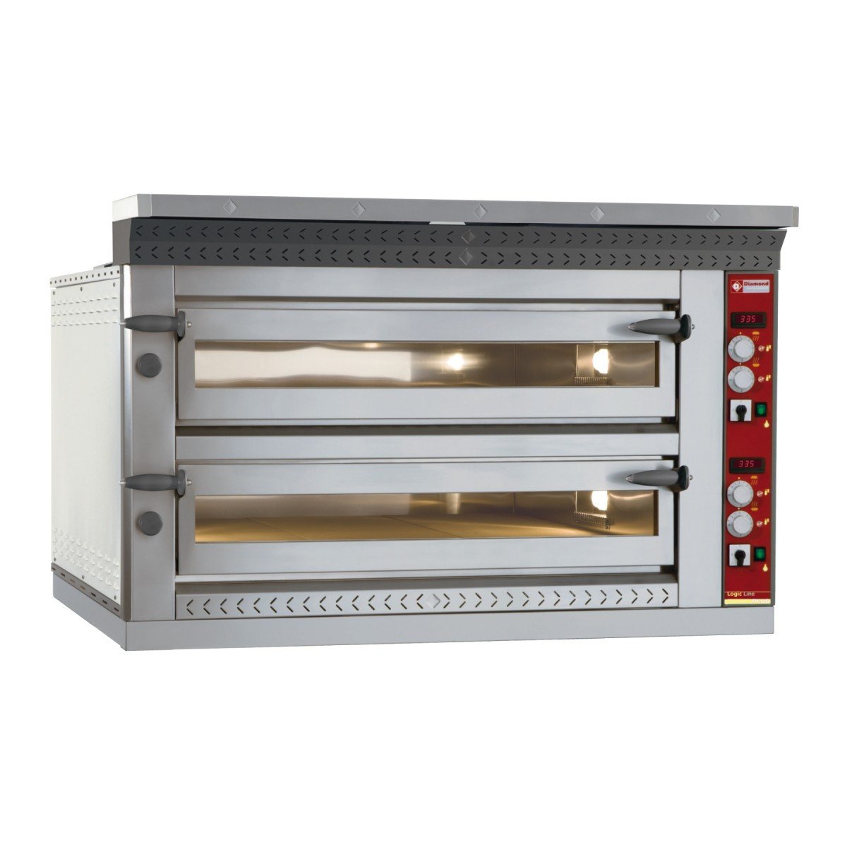 Diamond LD8/35-N Electric Twin Deck Pizza Oven, 2 x 4 350mm Pizzas