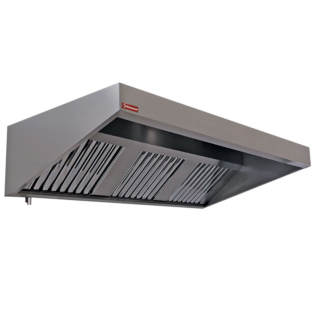 Diamond CSL2500/N Wall Cooker Hood with 4 Labyrinth Filtres