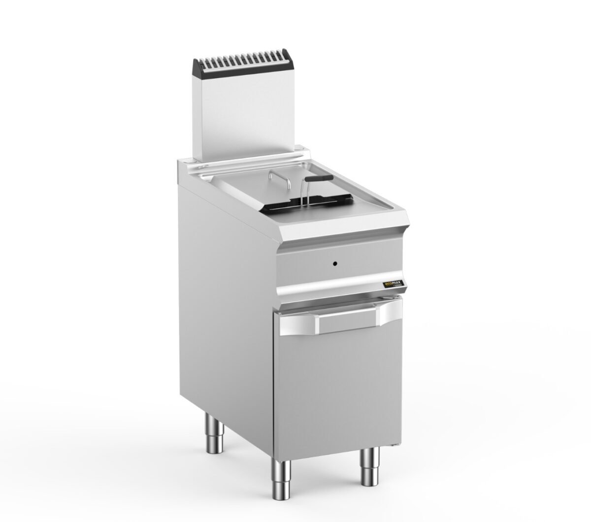 Hobart Ecomax HEFRG74A Floorstanding Single Basket Gas Fryer, 4 Litres