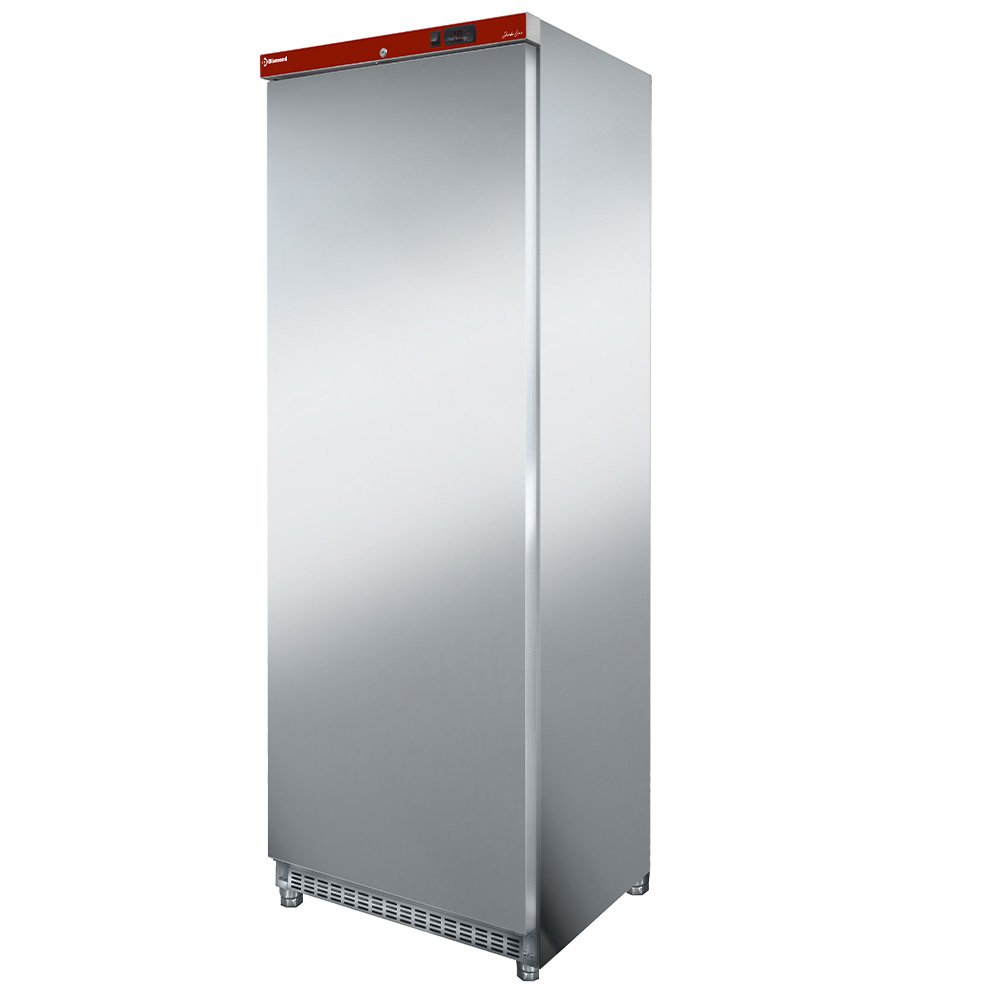 Diamond N400X-R2 Single Door Stainless Steel Upright Freezer, 400 Litres