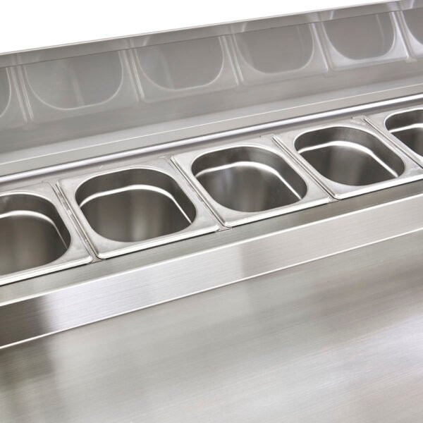 Sterling Pro Cobus SPU300PZ 3 Door Preparation Counter 8 x GN1/6, 392 Litres - view 4