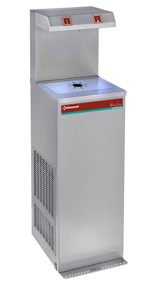 Diamond BFX-1R/08-P Stainless Steel Pedal Water Cooler, 80 Litres