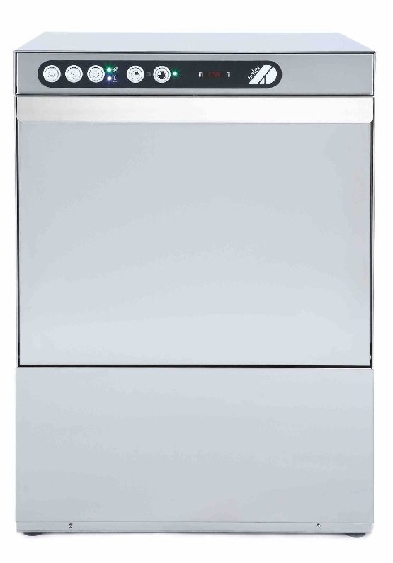 Adler AD40GL 400mm Basket Glasswasher with Gravity Drain & Chemical Pump, 16 Pint Capacity
