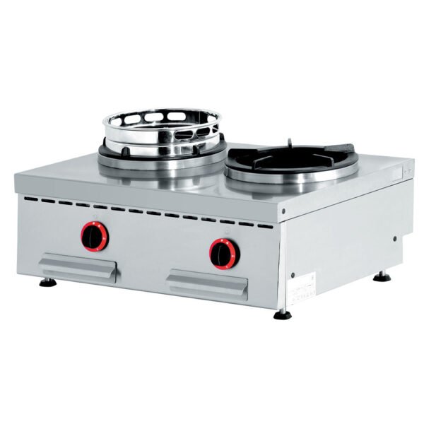 Diamond WGX2-8/T Gas Fire Wok For Table, 2 Fires (2X 13 Kw)