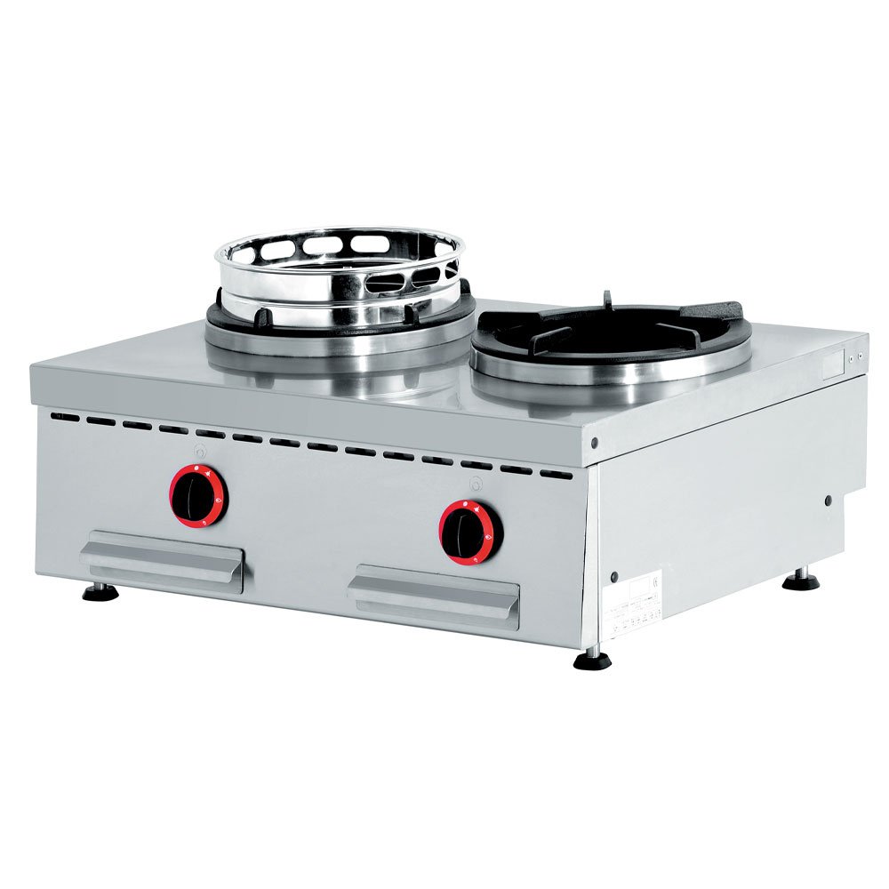 Diamond WGX2-8/T Gas Fire Wok For Table, 2 Fires (2X 13 Kw)
